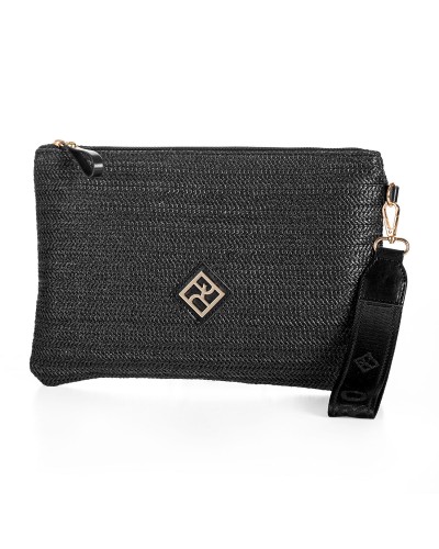 Τσάντα Χειρός Sybil Straw Black