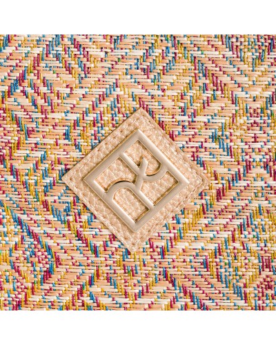 Τσάντα χιαστί Hippolyta Straw Gold