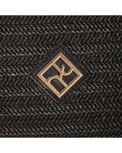 Τσάντα χειρός  Jocasta Straw Black