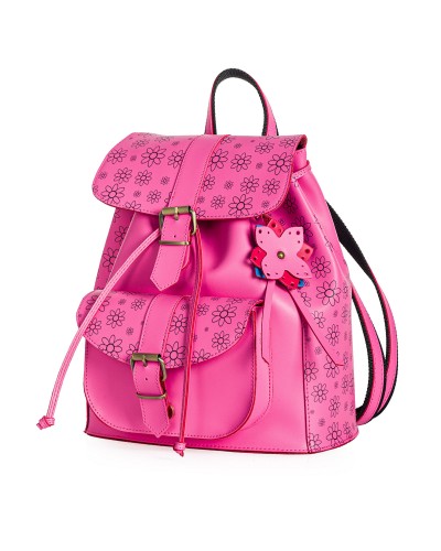 Τσάντα πλάτης Victoria Medium Fuchsia Bloom