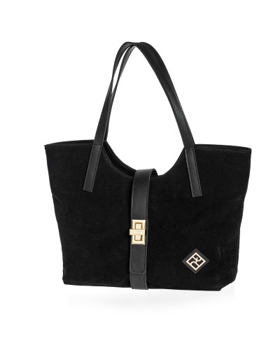 Τσάντα Ώμου Jasper Suede Black