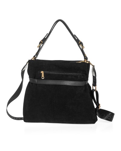 Τσάντα Ώμου Osiris Suede Black