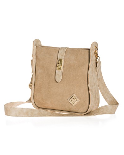 Tσάντα Χιαστί Morrigan Suede Beige