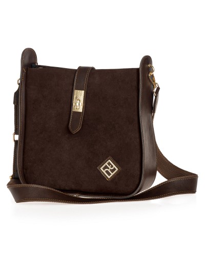 Tσάντα Χιαστί Morrigan Suede Brown