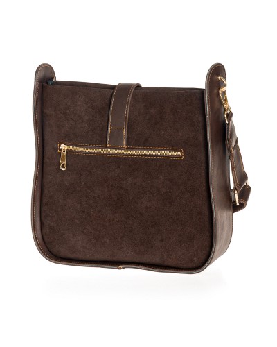 Tσάντα Χιαστί Morrigan Suede Brown