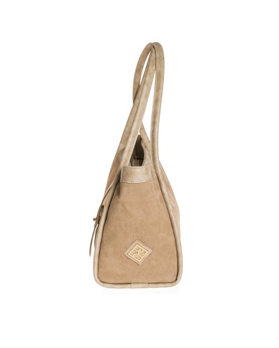 Τσάντα Ώμου Octavia Suede Beige