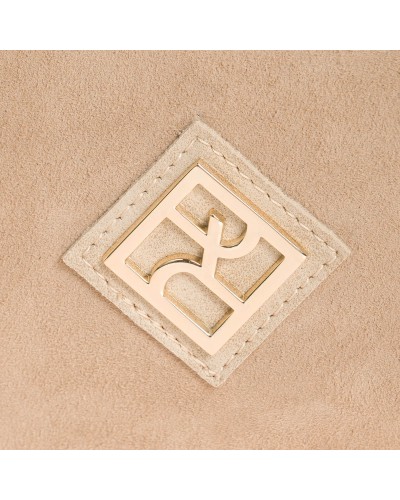 Τσάντα Μέσης Amica Suede Beige